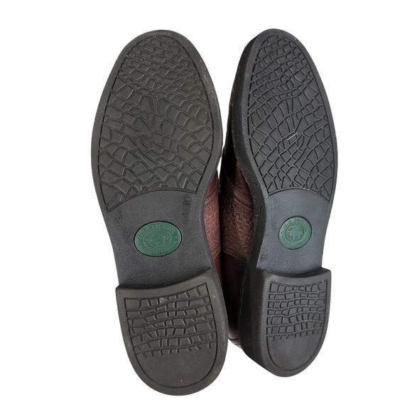 HS Trask Saddle Leather Oxfords Two-tone H4065248 Men's Size 8 Casual Dress Shoe - Picture 7 of 8